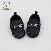 New Spring/Autumn Baby Loafers for 0-1.5 Years Old, Soft-Soled and Comfortable Pre-Walking Shoes, Retro-Style Leather Shoes