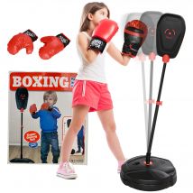 Sacco da boxe Aiyaplay per bambini di età superiore a 5 anni con guantoni da boxe nero