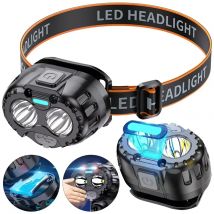 Leistungsstarke LED-Stirnlampe, IPX4 wasserdicht, Notfall-Stirnlampe, XPE-LED-Stirnlampe für Outdoor-Angeln, Camping, Wandern