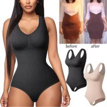 Abnehmen Bodysuit Frauen einteilige Shape wear Korsett reduzieren Body Shaper Modellierung Unterwäsche Bauch Kontrolle Höschen Slips 35-205kg