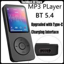 Lettore MP3 portatile Walkmen da 1,8 pollici Type-C Bluetooth 5.4 Compatibile con E-Book Registrazione Sport MP4 Radio FM Lettore musicale