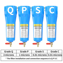 3/4 Zoll hochwertiger Öl-Wasser-Abscheider 015 Q P S C Luftkompressor-Zubehör Druckluft-Präzisionsfilter-Trockner