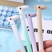 4 stücke Kreative Großen Mund Vogel Drücken Kunststoff 0,5mm Gel Stift Student Schwarz Stift Büro Unterschrift Neutral Stift Schreibwaren liefert