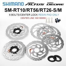 SHIMANO DEORE SM RT56 RT26 Disco freno 6 bulloni Mountain bike Disco M610 RT56 M6000 Disco freno 160MM 180MM MTB RT56 RT26 ROTOS