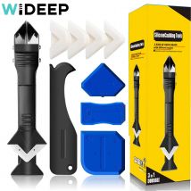 3 in 1 9 pezzi Silicone Remover Sigillante Raschietto liscio Finitore per mastice Kit Strumenti Set di utensili manuali per rimozione stampi per pavimenti