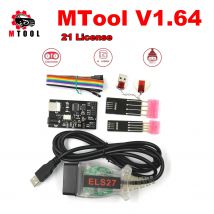 MTool V1.64 Full Set Mileage KM Adjustment Software Dongle +Denso Adapter + Denso Pin Wires Cable Mileage Correction Tool