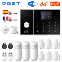 PGST TUYA Sistema di allarme domestico Smart Life APP Funziona Alexa Google WIFI 4G Sicurezza sicura wireless per la casa 433 MHz