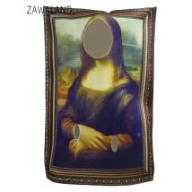 Zawaland Mona Lisa Kostüm Erwachsene Kind Karneval Verkleidung Kleidung Der Schrei Wandbild Party Dress Up Lustige Purim Performance Anzug