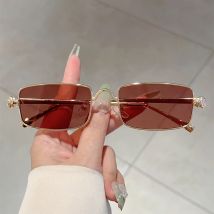 GM LUMIAS Vintage Rechteck Sonnenbrille Männer Mode Klassische Farbverlauf Dekorative Shades Frauen Ins Luxus Marke Design Sonnenbrille