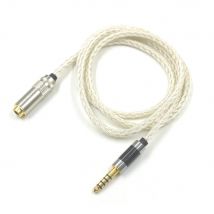16-adriges 7N OCC versilbertes Kopfhörer-Verlängerungskabel für XLR 2,5 mm 3,5 mm 6,5 mm 4,4 mm Stecker auf 4,4 mm Buchse