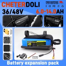 36V/48V 10Ah-14Ah batería de litio recargable 10S3P 13S3P 500W potencia bicicleta Scooter vehículo eléctrico con bolsa impermeable
