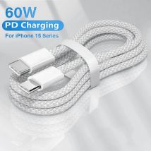 Kabel USB C do szybkiego ładowania typu C PD 60W do telefonu komórkowego z datą do Iphone15 Android