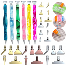 7 Teile/sie Wiederverwendbare Diamant Malerei Stift Ersatz Stift Köpfe Kreuz Stich Stickerei Schnell Fällen Werkzeug Metall Punkt Bohrer Stift Köpfe