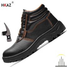 Männer Neue Mode Arbeit Turnschuhe Wasserdichte stiefel Atmungsaktive Leichte Stahl Kappe Sicherheits Schuhe Anti-Punktion Unzerstörbare Schuhe