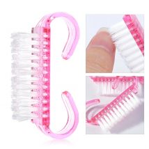 1/5/20Pcs Akrylowy pędzel do paznokci Różowy kolor Nail Art Manicure Pedicure Miękkie usuwanie kurzu Plastikowe czyszczenie Pędzle do paznokci Zestaw narzędzi do pilników