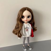 DLBell Neue Blythe Kleidung Pullover und nahtlose Leggings Yogahose für Blyth 30 cm 1/6 Puppen Azone Licca Puppenzubehör