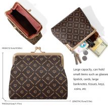 Vintage Geldbörse Damen kurze Brieftasche Schnalle Stil Geldbörse Münz tasche Münz beutel Schmuck tasche Schmuck tasche