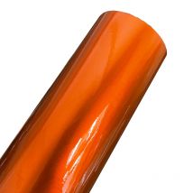 Premium Gloss Metal Candy Orange Vinyl Car Wrap Film Selbstklebender Aufkleber mit Luftablassung