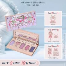 Flower sa Strawberry rococò Series Palette di ombretti a cinque colori