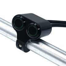 Przełącznik motocyklowy LMoDri ze stopu aluminium, uniwersalny, wodoodporny, na kierownicę 22 mm, 12V, do świateł przeciwmgielnych, reflektorów, klaksonu, przycisk ON/OFF