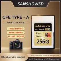 CFexpress Typ A-Speicherkarte, bis zu 810 MB/s Lesegeschwindigkeit 750 MB/s Schreibgeschwindigkeit für 4K 120P, 8K 30P Aufnahmevideo/Foto, kompatibel