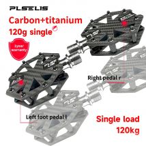 PLSELIS Triptolin aus Kohlefaser, hochfest, ultraleicht, Fahrradpedal, Stahl/Titanschaft, super bequemes Produkt