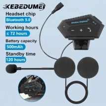 BT12 zestaw słuchawkowy do kasku motocyklowego słuchawki stereo Bluetooth bezprzewodowy zestaw głośnomówiący słuchawki z mikrofonem odtwarzacz muzyczny dla motocyklisty