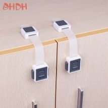 1-8PCS Kindersicherung Schubladenschloss Baby Proofing Products Proof Schubladenofen Türschlösser Einstellbare Länge Einfach zu installieren