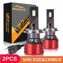 Heyword 2szt Reflektor samochodowy H4 H7 LED H11 9005 9006 H1 Żarówki samochodowe 160W 24000LM Lampa