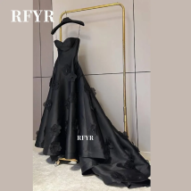 RFYR Satin-Abschlussballkleid, herzförmiges Abendkleid für Damen, 3D-Blumen, Ballkleid, Partykleid, Prinzessin, فساتين مناسبة رسمية