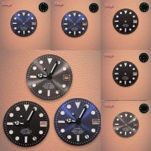 28,5 mm S-Logo DEEPSEA, blaues Zifferblatt, grüne Nachtleuchtung, geeignet für NH35/NH36-Uhrwerk, Hot Sales-Uhrenmodifikationszubehör