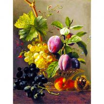 ze Obst Landschaft DIY Stickerei 11CT Kreuzstich Kits Handwerk Handarbeiten Set Bedruckte Leinwand Baumwollfaden Home Großhandel