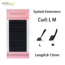 ARTSTAR 12 Reihen Nerz Falsche Wimpern Individuelle Natürliche Wimpern L M Curl Matte Schwarz Wimpern Extensions Liefert für Make-Up