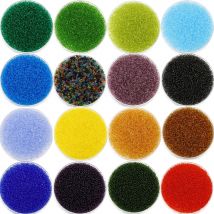 1000/1800Pcs 2mm Charm Czech Transparent Glass Seed Beads DIY Bracelet Necklace Beads for Jewelry Making Findings Accessories