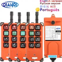 Telecomando per gru industriale Interruttori wireless F21-E1B per gru di sollevamento AC 380V 220V 12V 24V DC