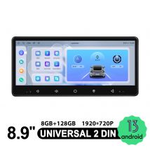 JOYING 8.9 pollici 1920*720 Touch Screen Android 13.0 Autoradio Stereo Sistema unità principale universale Lettore multimediale con Carplay