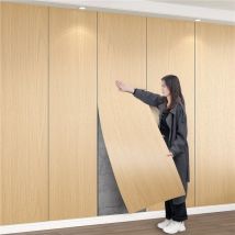 60cmx10m Extra-Thick Wood Veneer Wall Stickers Waterproof Self-Adhesive Wallpaper Background Wall Decoration Wallpaper