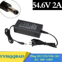 Caricabatterie da 54,6 V 2 A per caricabatterie agli ioni di litio da 48 V Presa/connettore CC per batteria al litio Ebike 48 V 13 S
