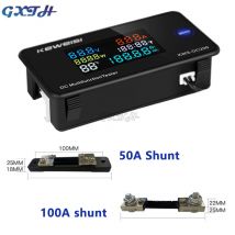 Amperímetro Digital de voltaje de 0-200V, 0-100A, CC, pantalla a Color multifunción, voltímetro de vehículo eléctrico, Monitor de energía, KWS-DC200