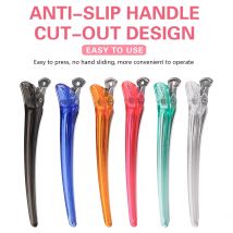 10Pcs/Set Hairdressing Alligator Hair Clips Salon Pro Seamless Clip Rubber Sectioning Barber Styling Barbershop Accessories