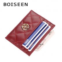 Baellerry Boho-Stickerei-Kartenetui, ultradünn, Mini-Geldbörse, Schlüsselanhänger, Geschenk für Mädchen und Teenager