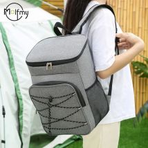 Robuste Lunchtaschen aus Oxford-Stoff, auslaufsicherer Kühlrucksack, große Kapazität, Wärmedämmrucksäcke, auslaufsicher, für Camping