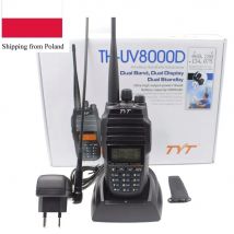 Ricetrasmettitore tenuto in mano UV 136-174 & 400-520MHz della banda doppia di TYT TH-UV8000D con la Radio bidirezionale della batteria 10W di 3600MAH