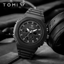 TOMI Herren-Digitaluhr, multifunktional, für den Außenbereich, 30 m wasserdicht, Sportuhr, Studentenerkundung, militärische elektronische Uhr