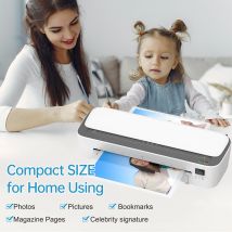 A4-Laminiermaschine, 22,9 cm, Thermo-Laminiermaschine, Desktop, 6-in-1, multifunktionale Heiß- und Kaltlaminierung