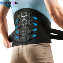 Tutore per la schiena per dolori lombari da donna/uomo, supporto per la schiena per sollevamento pesante con imbottitura lombare ergonomica, cintura di supporto lombare traspirante