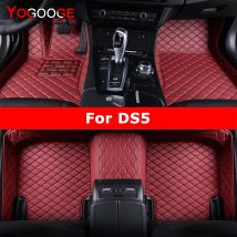 YOGOOGE Custom Car Fußmatten für DS5 Auto Teppiche Fuß Coche Zubehör