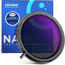 NEEWER 49mm-72mm True Colors Variable ND&CPL Filter with Putter, ND3-64, 2 in 1 Adjustable Limited Neutral Density & CPL Filter