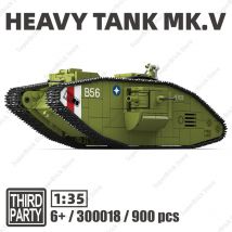 WW1 UK Battle of Hamel Military Armored Vehicles Mark IV Tank Model Building Blocks Classic HotWar Weapons Bricks Kids Toy Gifts