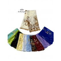 Neuer Hijab für muslimische Frauen afrikanischer Baumwoll schal Turban Kopftuch lange Dubai Stickerei traditioneller Schal islamischer Ramadan